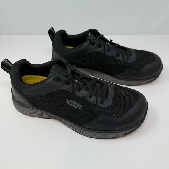 Keen Utility Shoes Men's 12D Black Composite Toe Work Shoes Rugged Comfort - Picture 9 of 14